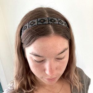 Beaded stretchy headband